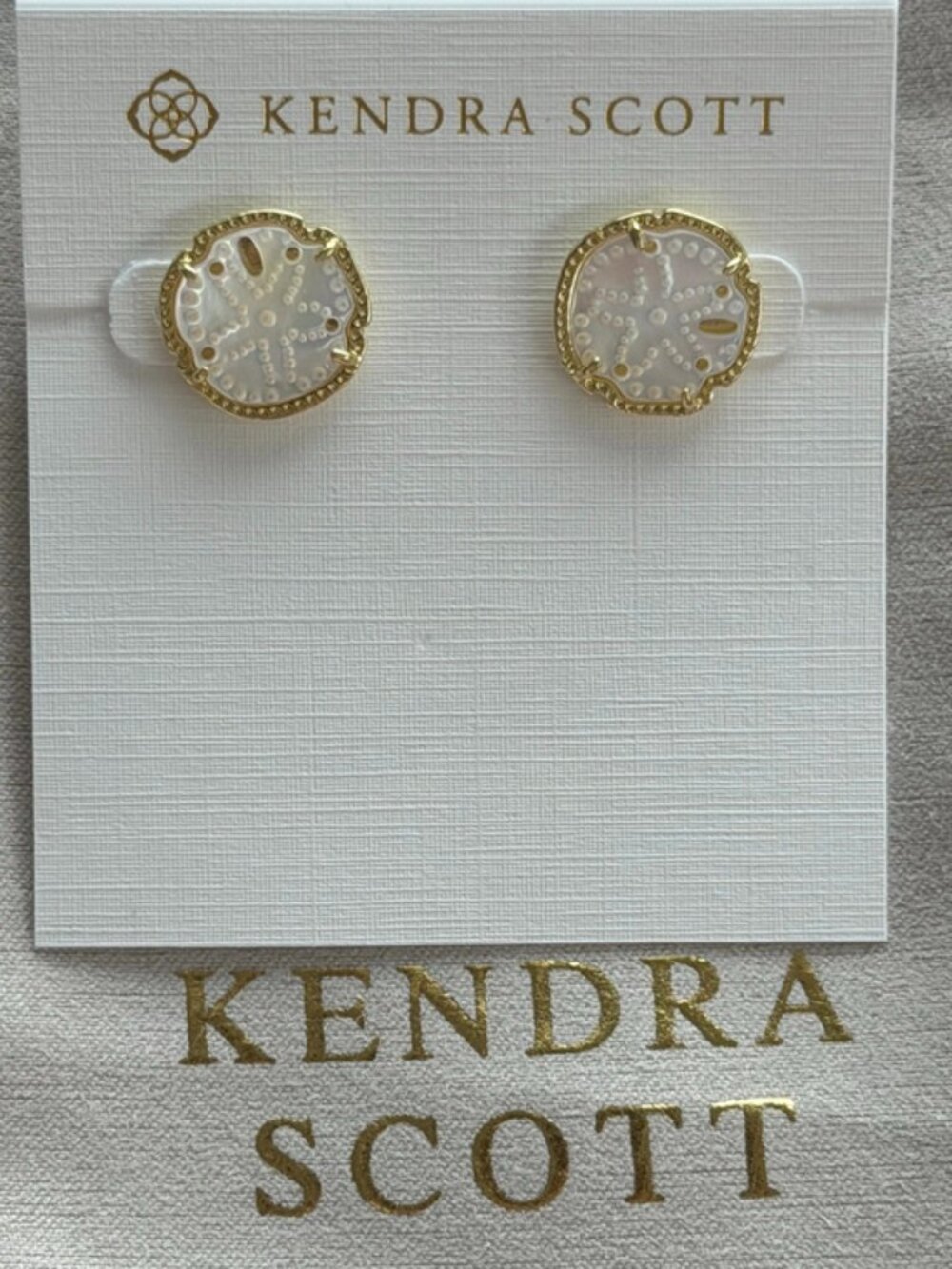 Kendra Scott white earrings